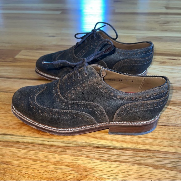 Grenson Shoes Grenson Stanley Suede Oxford Brogues Size 8 Mens